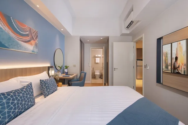 شقة ديلوكس بسرير كينج وسريرين منفصلين بغرفتي نوم، Citadines Roces Quezon City 2/5