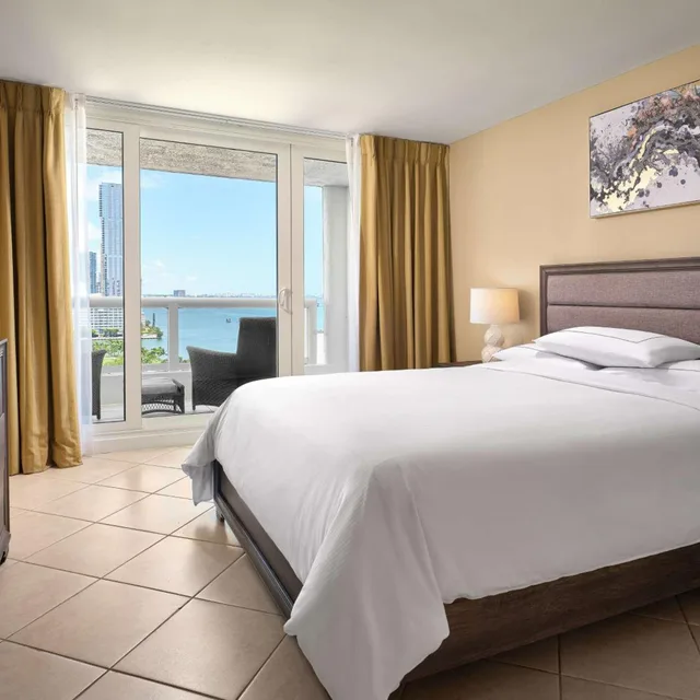 شقة بشرفة بغرفتي نوم بمطبخ، Doubletree By Hilton Grand Hotel Biscayne Bay 1/4
