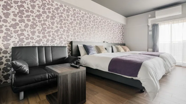 Deluxe, 2 Double Beds, Sofa, Bon Condominium Namba Ebisu 3/10