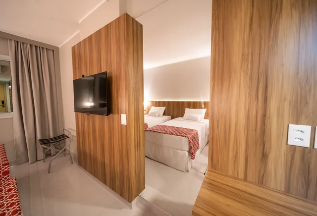 غرفة قياسية بسريرين منفصلين، Stop Way Hotel Fortaleza 5/8