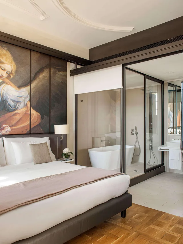 غرفة بسرير مزدوج بإطلالة، Villa Agrippina Gran Melia (ex Gran Melia Roma) 9/10