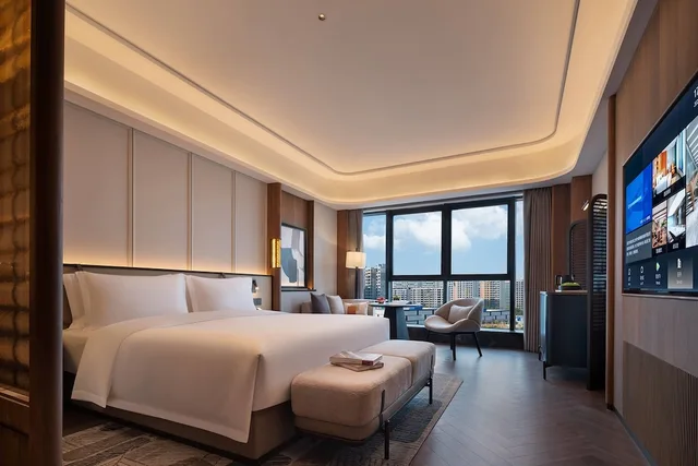 غرفة سوبيريور بسرير كوين، Wyndham Changsha Yanghu 1/2