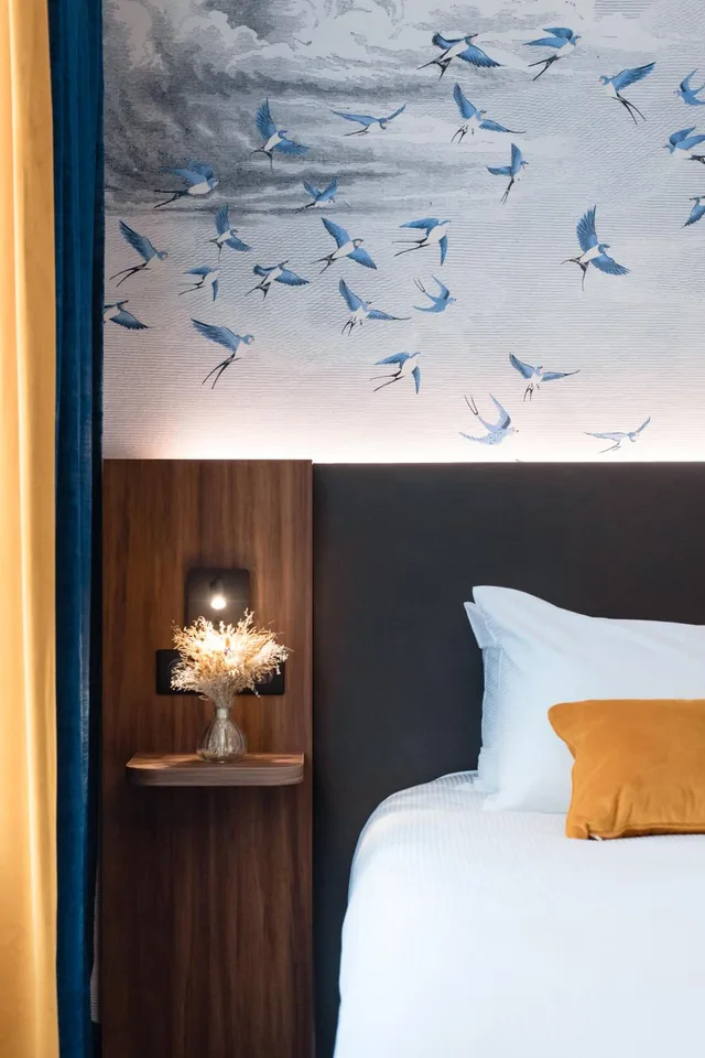 غرفة سوبيريور كبيرة بسرير كينج، Hotel Bleu de Grenelle 5/8