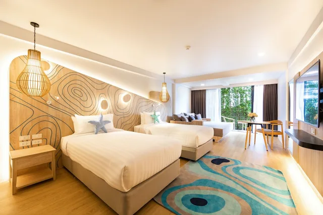 غرفة ديلوكس بسريرين منفصلين، Liv Hotel Phuket Patong Beachfront 3/6