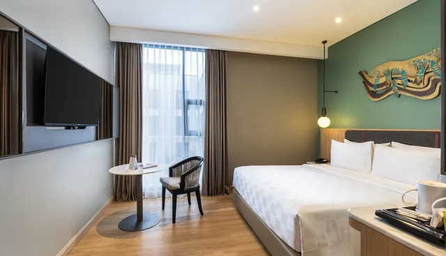غرفة سوبيريور بسرير كوين، Swiss-Belinn Indramayu 2/3