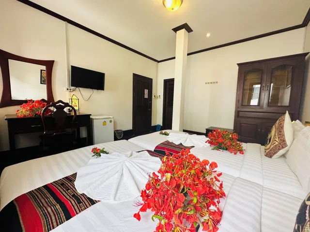 غرفة ديلوكس بسريرين منفصلين، Thatsaphone Hotel 9/10