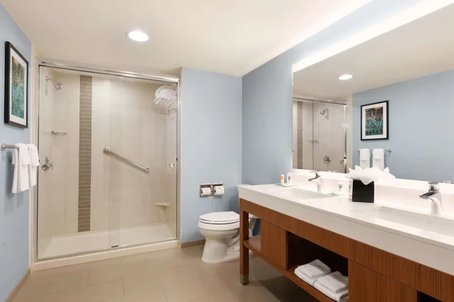 غرفة ديلوكس بسريرين كوين مع أريكة، Hyatt Place Houston / The Woodlands 10/10