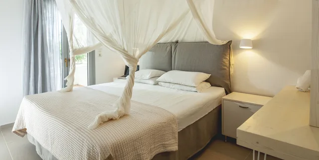شقة بسرير مزدوج بغرفة نوم واحدة مع أريكة في طابق مرتفع، Villa Iokasti 3/10