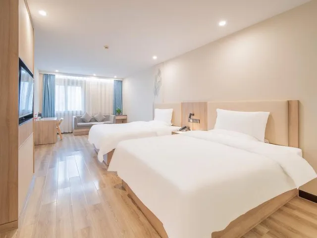 غرفة عائلية، Greentree Inn Nantong Jiaoyu Road Hotel 2/2