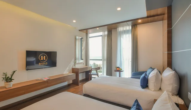 Room, Twin Beds, Partial Sea View, Haian Beach Hotel And Spa 1/10