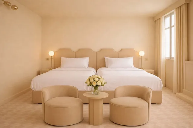 Room, Twin Beds, Hotel Le Berger 6/10