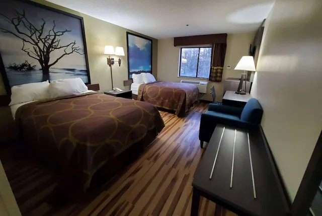 غرفة بسريرين مزدوجين، Super 8 by Wyndham Hagerstown 2/8