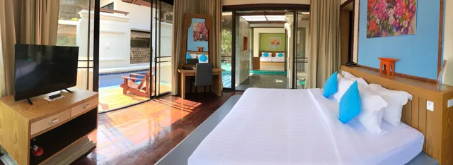 فيلا بسرير كينج وسريرين منفصلين بغرفتي نوم بمسبح خاص، Briza Beach Resort 8/10
