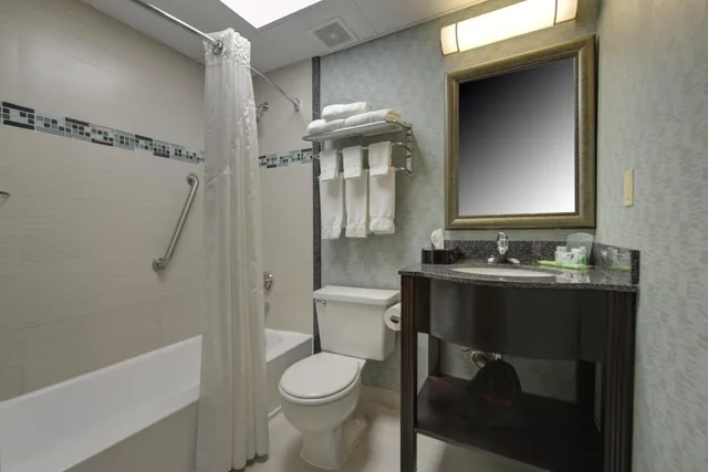 غرفة بسريرين مزدوجين بحوض استحمام لذوي الإعاقة، Holiday Inn Plainview-Long Island 4/6
