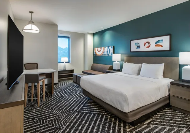جناح بسرير كينج بغرفة نوم واحدة بمطبخ بحوض استحمام لذوي الإعاقة، Hyatt House Bwi Airport/baltimore 2/5