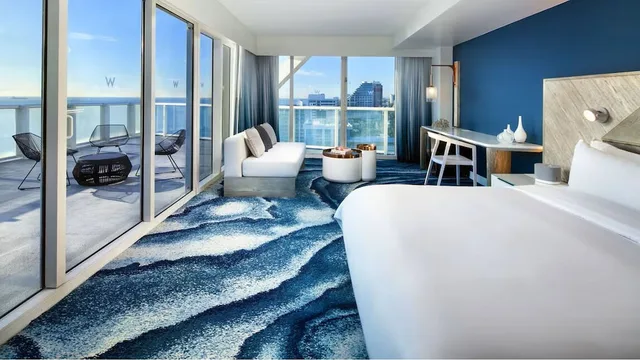 Studio, Suite, King Bed, Ocean Front, W Fort Lauderdale 1/3