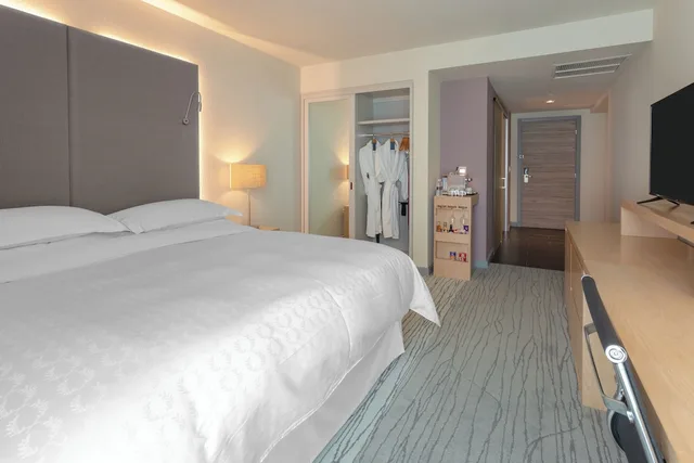 غرفة بانورامية بسرير كينج بإطلالة مع دخول صالة النادي في طابق مرتفع لذوي الإعاقة، Sheraton San Jose Hotel Costa Rica 3/6
