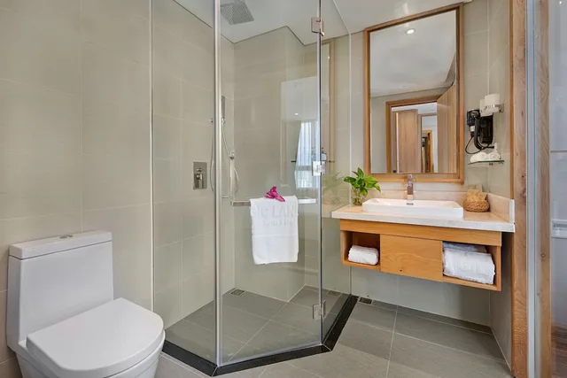غرفة غراند بسريرين منفصلين بإطلالة على المدينة، G8 Luxury Hotel and Spa Da Nang 4/4