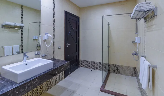 غرفة بسرير مزدوج بإطلالة على المسبح، Beach Safari Nubian Resort 8/10