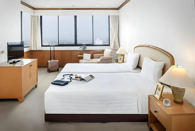 غرفة ديلوكس بسريرين مزدوجين بـ3 غرف نوم، Riverine Place Hotel & Residence 1/6