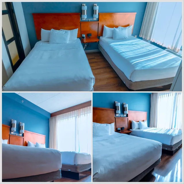غرفة بسريرين مزدوجين مع أريكة في طابق مرتفع، Hyatt Place Atlanta Arpt North 6/10