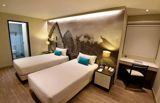 غرفة بسريرين منفصلين، Mariel Hotel 1/2