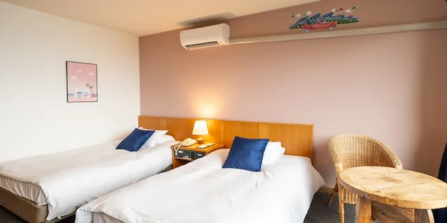 غرفة قياسية بسريرين منفصلين بإطلالة على البحر، Hotel Season Nichinan 1/8