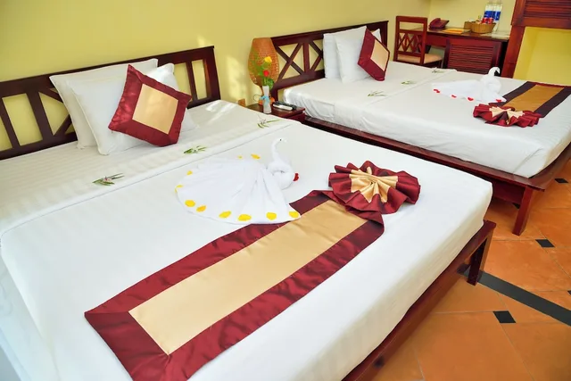 غرفة سوبيريور بسريرين كوين بإطلالة على الحديقة، Thai Hoa Resort 6/10