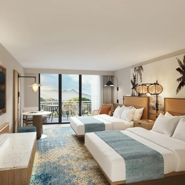 Room, 2 Queen Beds, Lagoon View, Balcony, Hale Hokuala Kauai, Curio Collection By Hilton 1/5