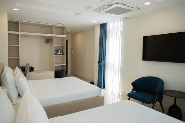 غرفة عائلية بسريرين مزدوجين، Ruby Hotel Ben Thanh 4/5