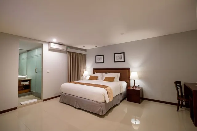 غرفة ديلوكس بسرير كوين، KUTABEX BEACH FRONT HOTEL 3/3