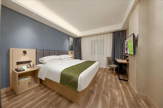 غرفة بسرير كوين، GreenTree Inn Changzhou Henlin Town Zhongtian Express Hotel 2/2