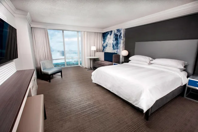 غرفة بريميير بسرير كينج بإطلالة، Niagara Falls Marriott on The Falls 1/5