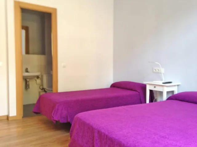 غرفة بسرير مزدوج وسرير فردي بغرفة نوم واحدة مع سرير إضافي بحمام خاص، Hostal Delfos 10/10