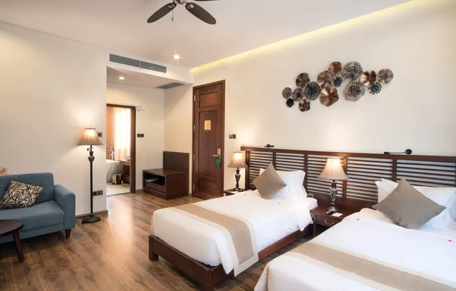 Deluxe, King Bed, Garden View, Private Garden, Bathtub، Silk Sense Hoi An River Resort 6/10