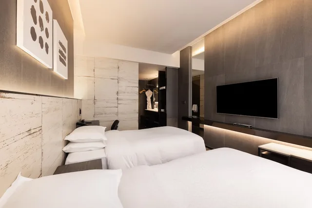 غرفة بسريرين منفصلين بإطلالة على المدينة، Four Points By Sheraton Seoul Gangnam 4/7