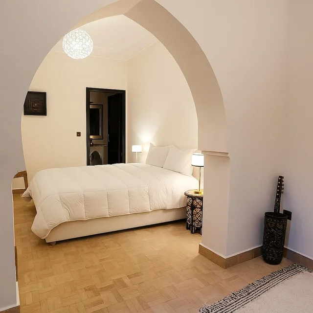 جناح كلاسيكي بسرير كوين، Riad Bijoux Marrakech 4/9
