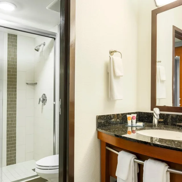 غرفة بسريرين مزدوجين مع أريكة في طابق مرتفع، Hyatt Place Fort Worth/Hurst 2/3