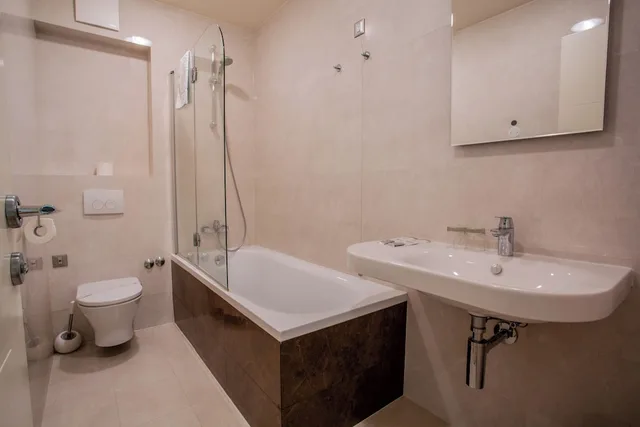 غرفة بسريرين منفصلين بإطلالة على المتنزه، Hotel Pleter 5/8