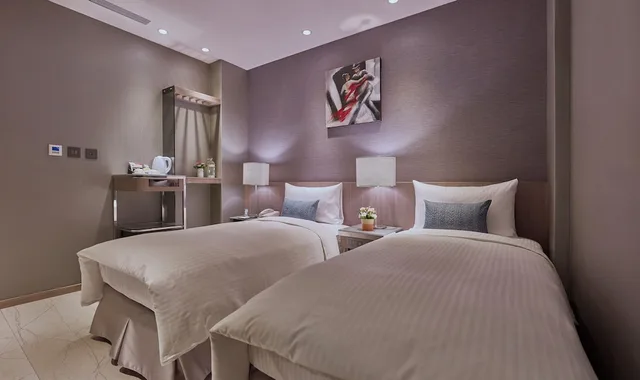 غرفة سوبيريور بسريرين منفصلين بإطلالة على المدينة، Beauty Hotels Taipei - Hotel B7 Journey 1/4