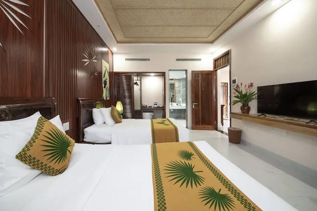 جناح بسرير كوين وسريرين منفصلين بغرفتي نوم بمسبح خاص، Palm Garden Beach Resort & Spa 2/2
