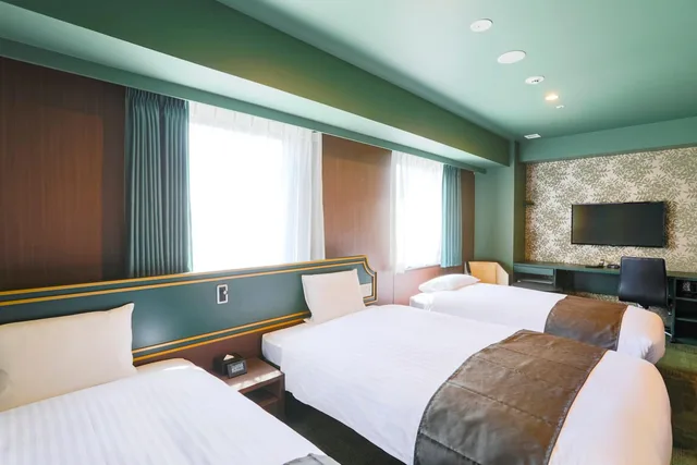 Semi Room, Triple, 3 Semi Double Beds، KOKO HOTEL Kumamoto Kamitori 2/2