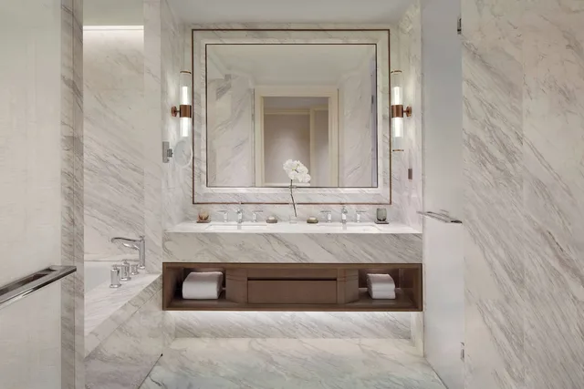 غرفة بريميير بسريرين منفصلين بإطلالة على النهر، The Ritz-Carlton, Harbin 5/5