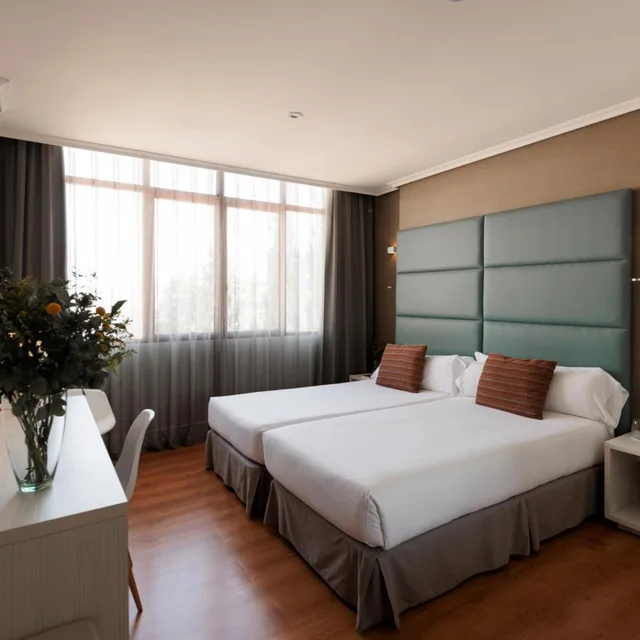 غرفة بسرير مزدوج أو سريرين منفصلين، Hotel Pax Guadalajara 3/10