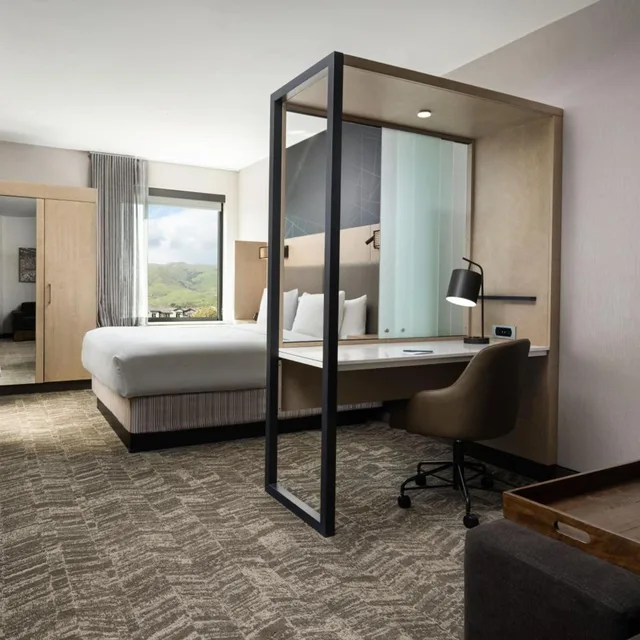 جناح بسرير كينج مع سرير سحّاب إضافي بحوض استحمام لذوي الإعاقة، SpringHill Suites Milpitas Silicon Valley 4/5