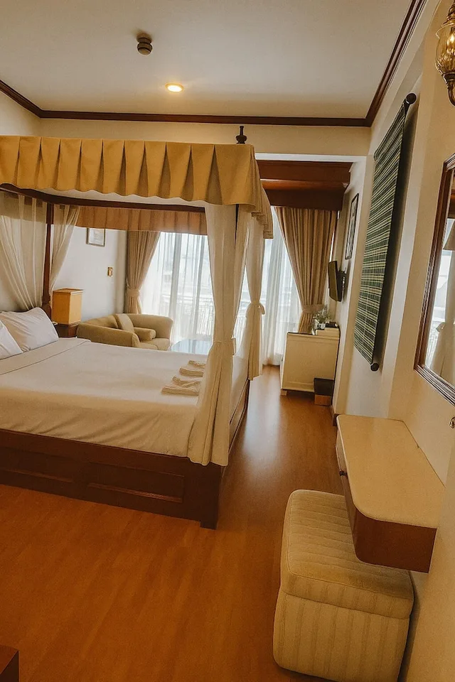 غرفة ديلوكس بسرير كينج بإطلالة على البحر، The Orchid Hotel And Spa Kalim Bay 5/10