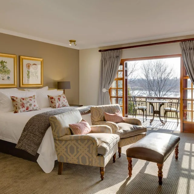 Guest Room, King Bed, Lake View, Sofa, Patio, Irene Country Lodge, Autograph Collection 8/10