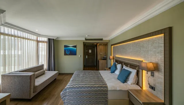 غرفة ركنية بسرير كينج، Samara Hotel Bodrum Ultra All Inclusive 8/10