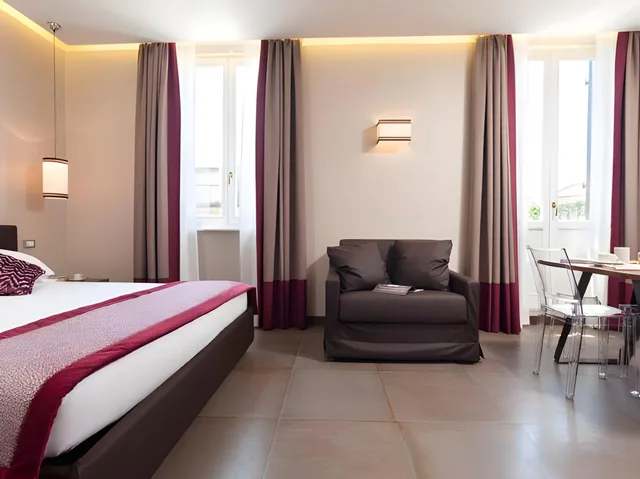 استوديو سوبيريور بشرفة، Residence Trianon Borgo Pio 1/1