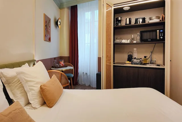 استوديو بسريرين منفصلين، Hôtel Au Picardy 7/16